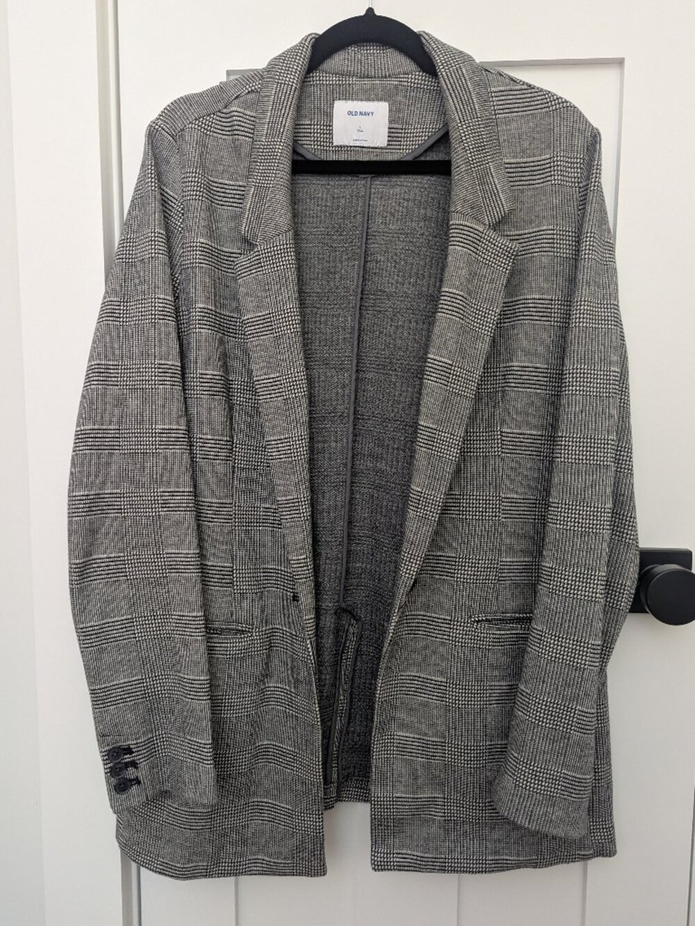 Old Navy Soft Houndstooth Oversized Blazer Size L Tall